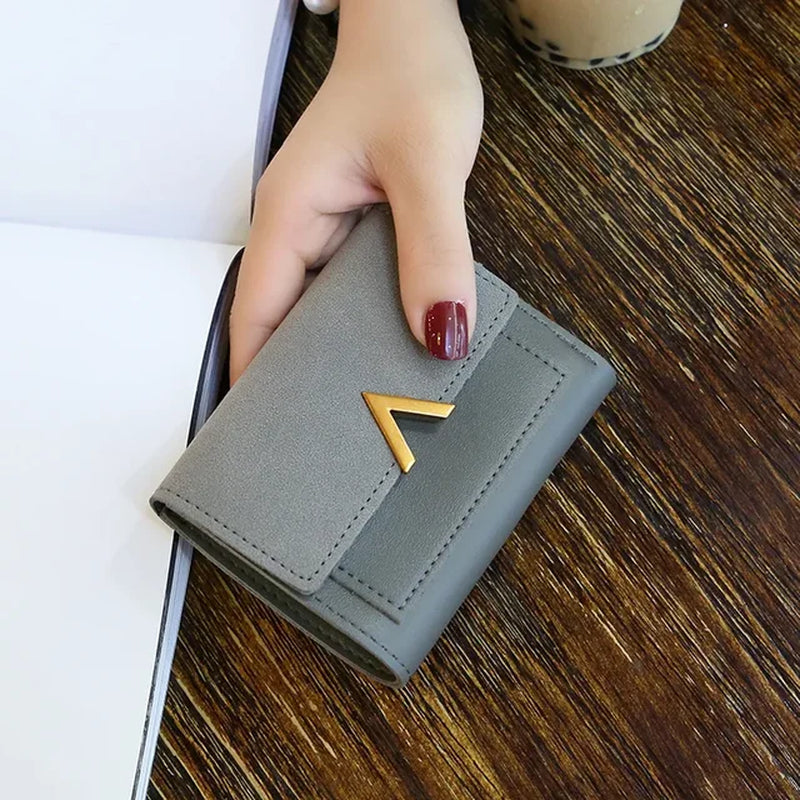 2023 Leather Women Wallets Hasp Lady Moneybags Zipper Coin Purse Woman Envelope Wallet Money Cards ID Holder Bags Purses Pocket